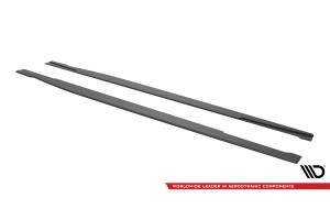 Street Pro Side Skirts Diffusers Audi RS5 Coupe F5 Facelift - Black