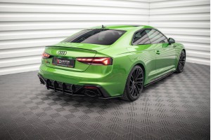Street Pro Rear Side Splitters Audi RS5 F5 Facelift - Black