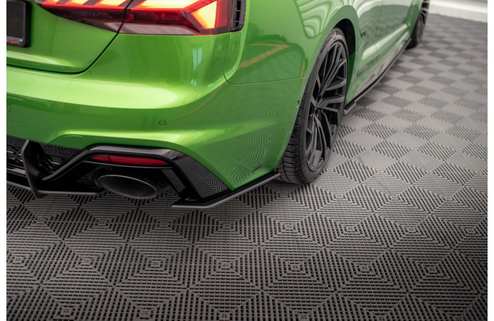 Street Pro Rear Side Splitters Audi RS5 F5 Facelift - Black