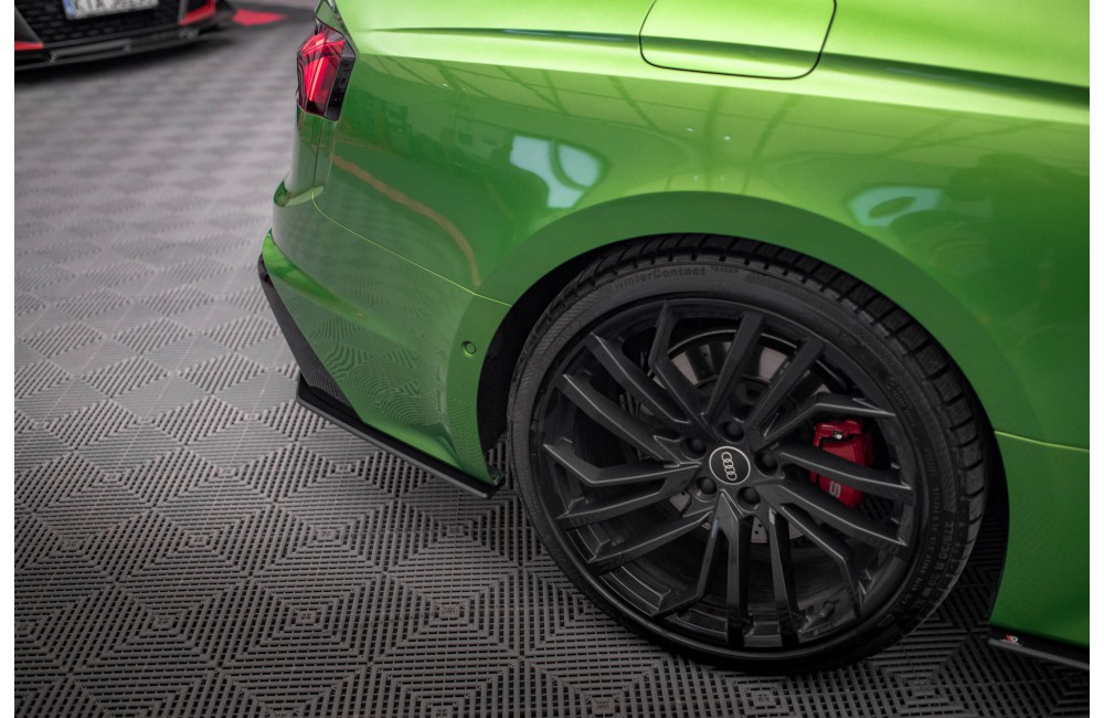 Street Pro Rear Side Splitters Audi RS5 F5 Facelift - Black