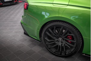 Street Pro Rear Side Splitters Audi RS5 F5 Facelift - Black