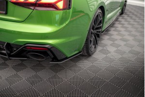 Street Pro Rear Side Splitters Audi RS5 F5 Facelift - Black