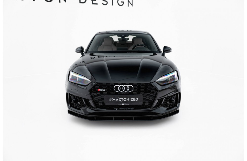 Street Pro Front Splitter Audi RS5 Coupe / Sportback F5 - Black