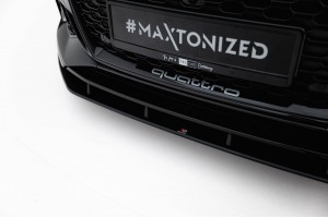 Street Pro Front Splitter Audi RS5 Coupe / Sportback F5 - Black