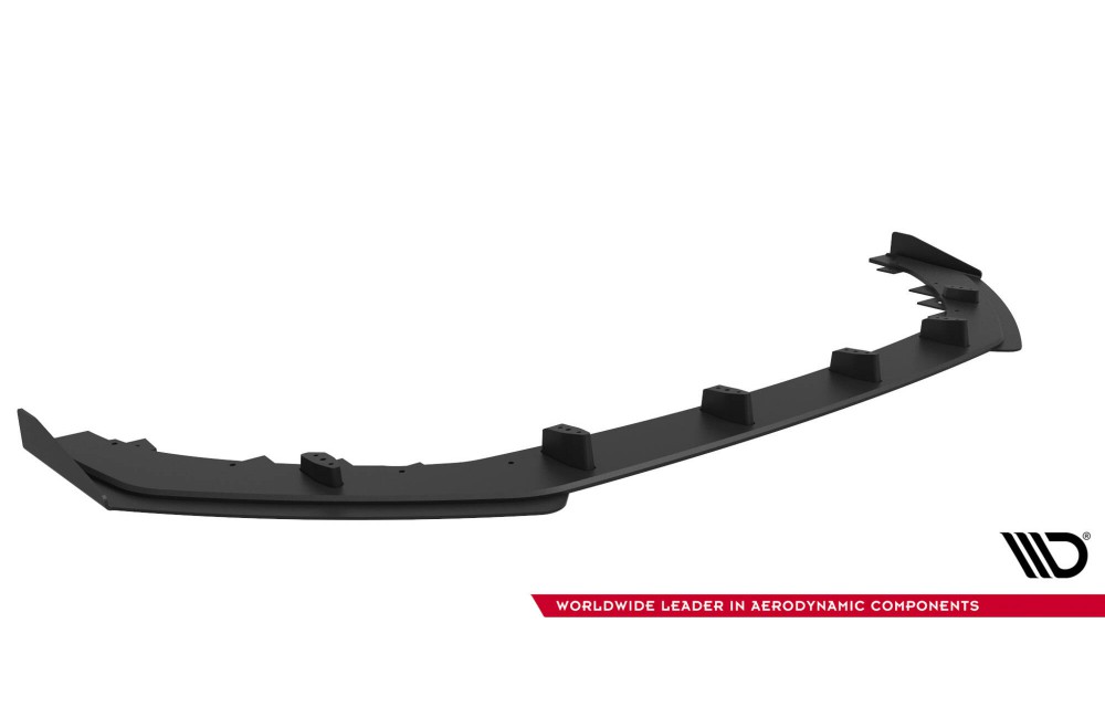 Street Pro Front Splitter + Flaps Audi RS5 Coupe / Sportback F5 - Black + Gloss Flaps
