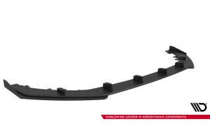 Street Pro Front Splitter + Flaps Audi RS5 Coupe / Sportback F5 - Black + Gloss Flaps