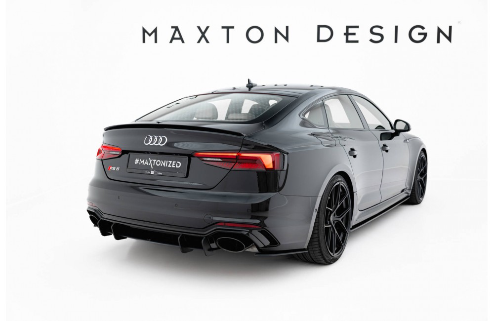 Street Pro Rear Side Splitters  Audi RS5 Sportback F5 - Black