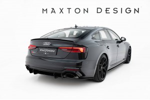 Street Pro Rear Side Splitters  Audi RS5 Sportback F5 - Black