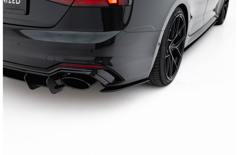 Street Pro Rear Side Splitters  Audi RS5 Sportback F5 - Black