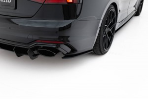 Street Pro Rear Side Splitters  Audi RS5 Sportback F5 - Black