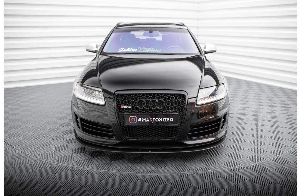 Street Pro Front Splitter Audi RS6 Avant C6 - Black