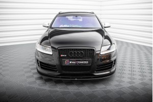 Street Pro Front Splitter Audi RS6 Avant C6 - Black