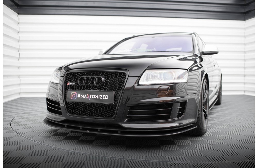 Street Pro Front Splitter Audi RS6 Avant C6 - Black