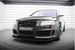 Street Pro Front Splitter Audi RS6 Avant C6 - Black