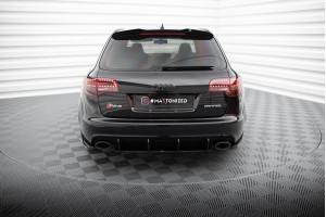 Street Pro Rear Side Splitters Audi RS6 Avant C6 - Black