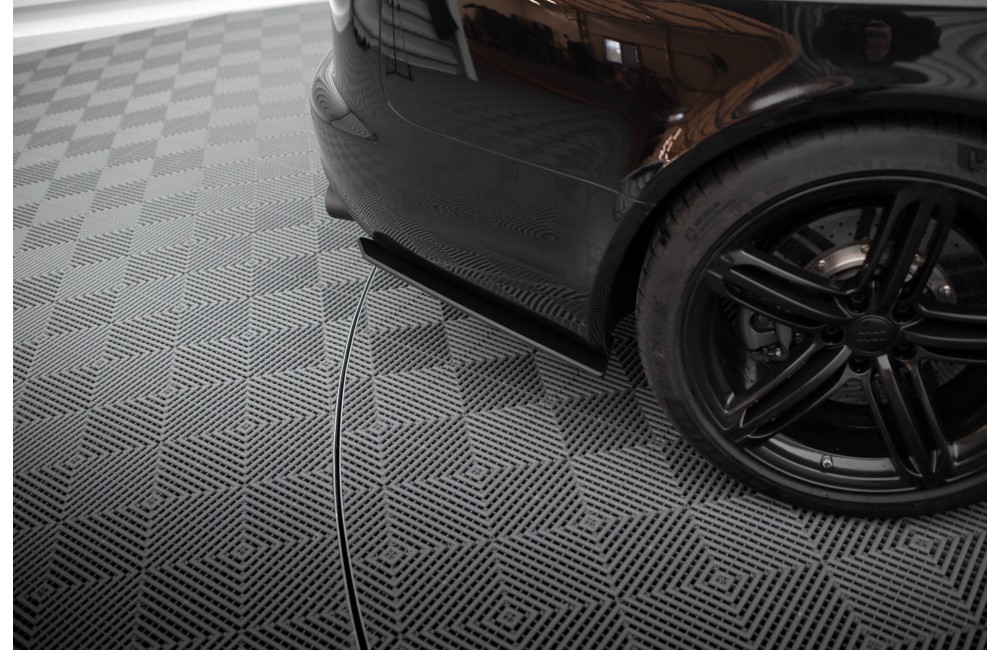 Street Pro Rear Side Splitters Audi RS6 Avant C6 - Black