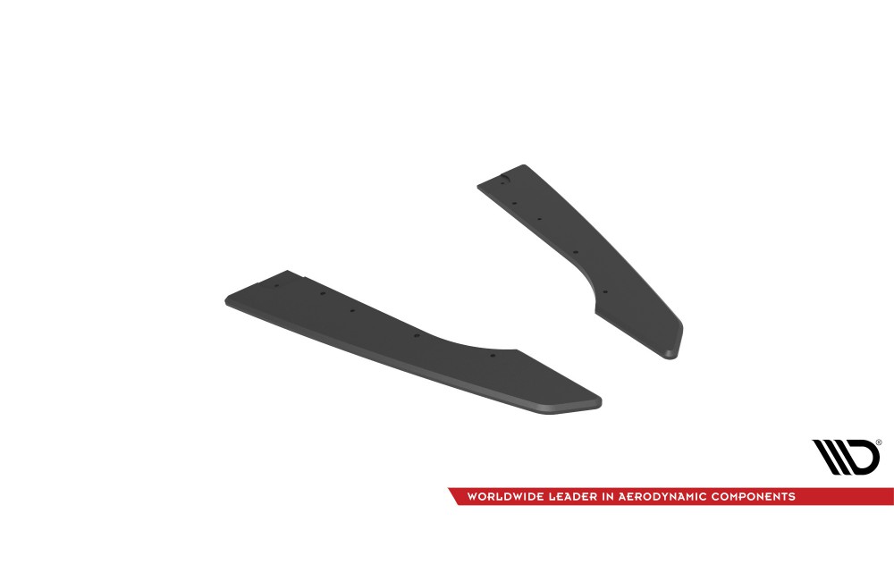 Street Pro Rear Side Splitters Audi RS6 Avant C6 - Black