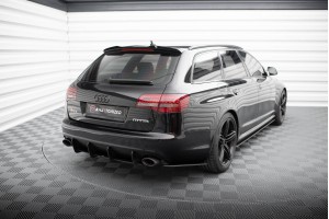 Street Pro Rear Side Splitters Audi RS6 Avant C6 - Black