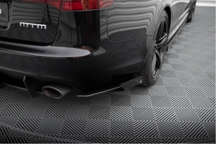 Street Pro Πίσω Πλευρικοί Splitters + Flaps Audi RS6 Avant C6