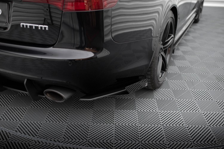 Street Pro Πίσω Πλευρικοί Splitters + Flaps Audi RS6 Avant C6