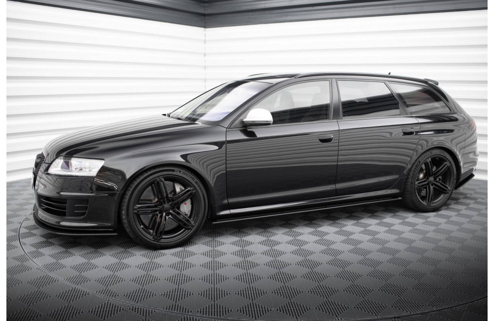 Street Pro Side Skirts Diffusers Audi RS6 Avant C6 - Black Street Pro Side Skirts Diffusers Audi RS6 Avant C6 - Black