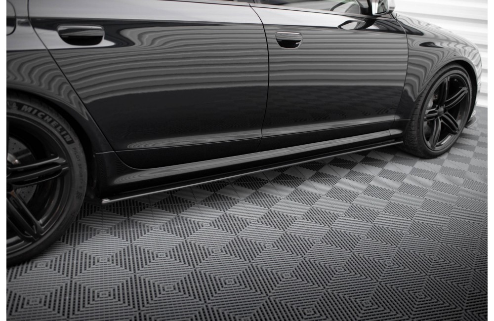 Street Pro Side Skirts Diffusers Audi RS6 Avant C6 - Black Street Pro Side Skirts Diffusers Audi RS6 Avant C6 - Black