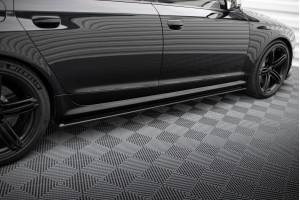 Street Pro Side Skirts Diffusers Audi RS6 Avant C6 - Black Street Pro Side Skirts Diffusers Audi RS6 Avant C6 - Black