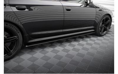 Street Pro Side Skirts Diffusers Audi RS6 Avant C6 - Black