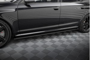 Street Pro Side Skirts Diffusers Audi RS6 Avant C6 - Black Street Pro Side Skirts Diffusers Audi RS6 Avant C6 - Black