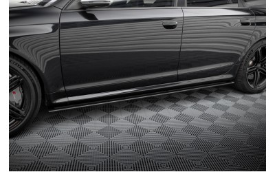Street Pro Side Skirts Diffusers Audi RS6 Avant C6 - Black