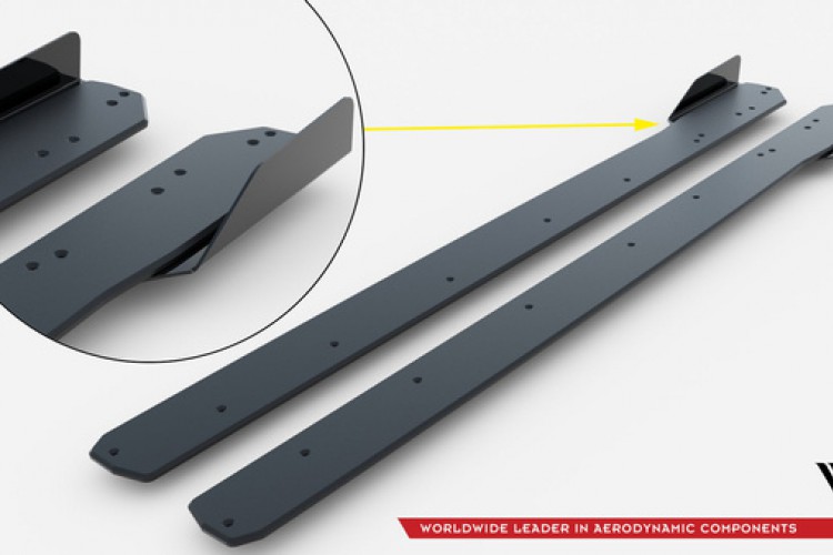 Street Pro Πλευρικοί Skirts Diffusers + Flaps Audi RS6 Avant C6