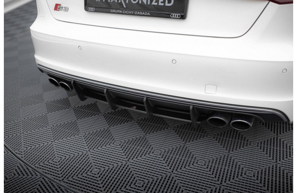 Street Pro Rear Diffuser Audi S3 Sportback / Hatchback 8V - Black