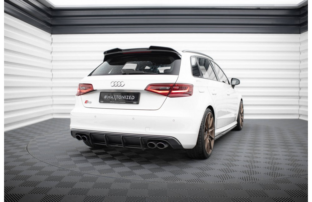 Street Pro Rear Diffuser Audi S3 Sportback / Hatchback 8V - Black