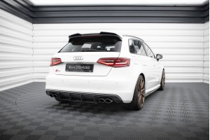 Street Pro Rear Diffuser Audi S3 Sportback / Hatchback 8V - Black