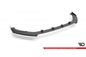 Street Pro Front Splitter V.1 + Flaps Audi S3 / A3 S-Line Sportback 8V Facelift - Black + Gloss Flaps