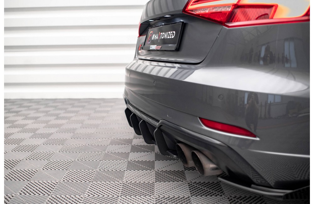 Street Pro Rear Diffuser Audi S3 Sportback 8V Facelift - Black