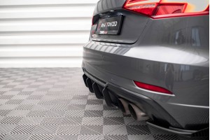 Street Pro Rear Diffuser Audi S3 Sportback 8V Facelift - Black