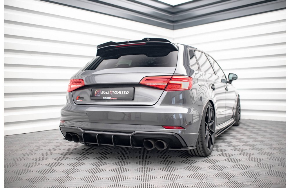 Street Pro Rear Diffuser Audi S3 Sportback 8V Facelift - Black