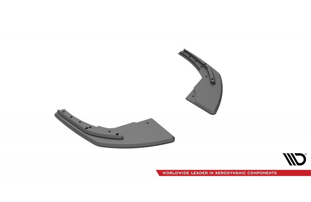 Street Pro Rear Side Splitters Audi S3 Sportback 8V Facelift - Black