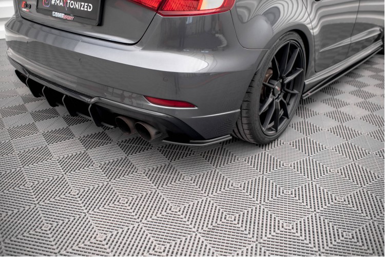 Street Pro Πίσω Πλευρικοί Splitters Audi S3 Sportback 8V Facelift