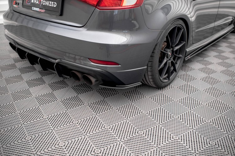 Street Pro Πίσω Πλευρικοί Splitters Audi S3 Sportback 8V Facelift
