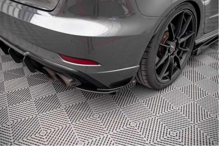 Street Pro Πίσω Πλευρικοί Splitters + Flaps Audi S3 Sportback 8V Facelift