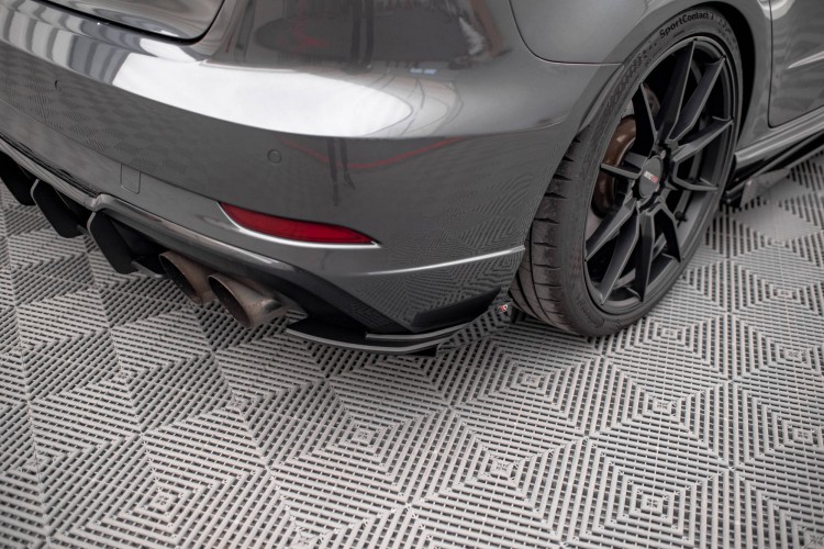 Street Pro Πίσω Πλευρικοί Splitters + Flaps Audi S3 Sportback 8V Facelift