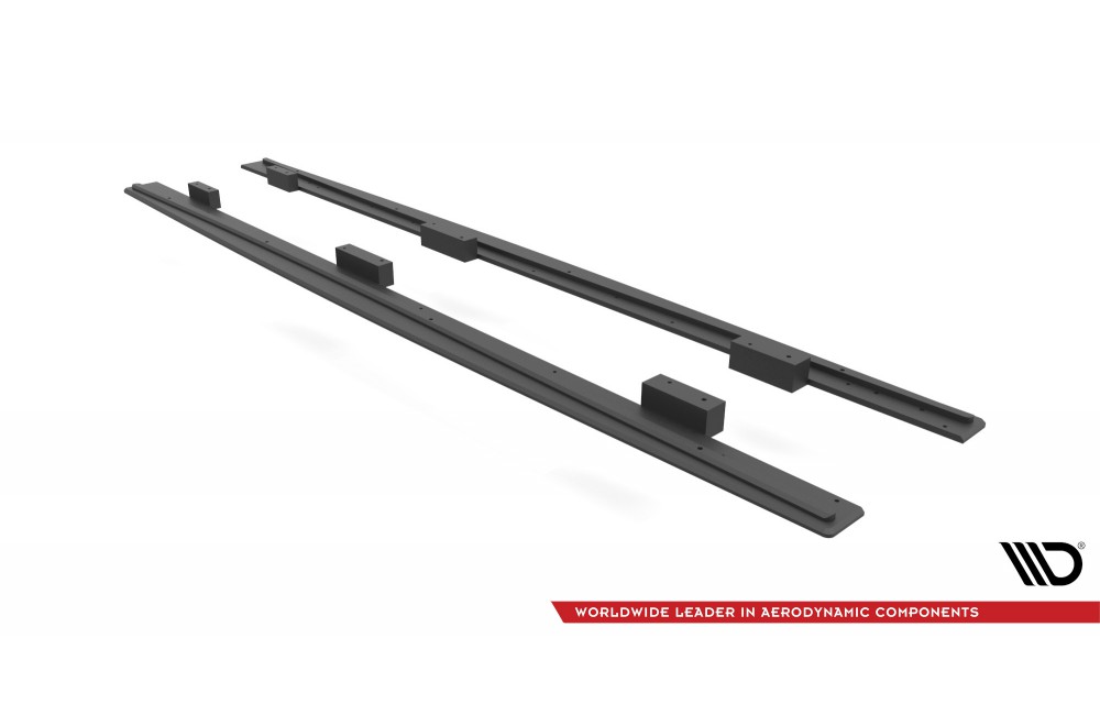 Street Pro Side Skirts Diffusers Audi S3 / A3 S-Line Sportback 8V Facelift - Black Street Pro Side Skirts Diffusers Audi S3 / A3 S-Line Sportback 8V Facelift - Black