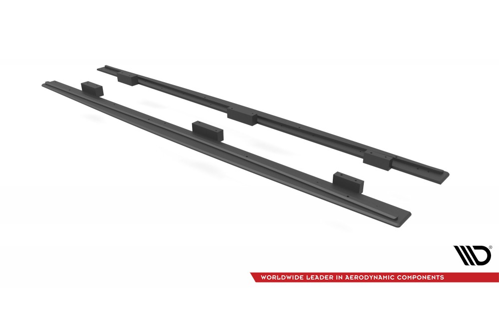Street Pro Side Skirts Diffusers Audi S3 / A3 S-Line Sportback 8V Facelift - Black Street Pro Side Skirts Diffusers Audi S3 / A3 S-Line Sportback 8V Facelift - Black