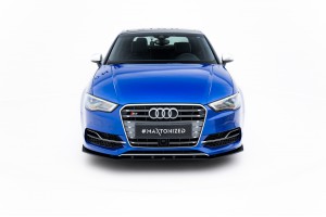 Street Pro Front Splitter Audi S3 / A3 S-Line Sedan 8V - Black