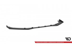 Street Pro Front Splitter + Flaps Audi S3 / A3 S-Line Sedan 8V - Black + Gloss Flaps