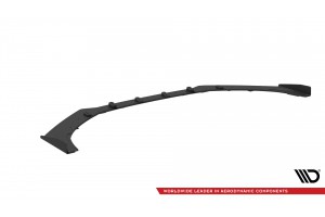 Street Pro Front Splitter + Flaps Audi S3 / A3 S-Line Sedan 8V - Black + Gloss Flaps