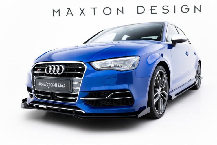 Street Pro Μπροστινή Splitter + Flaps Audi S3 / A3 S-Line Sedan 8V