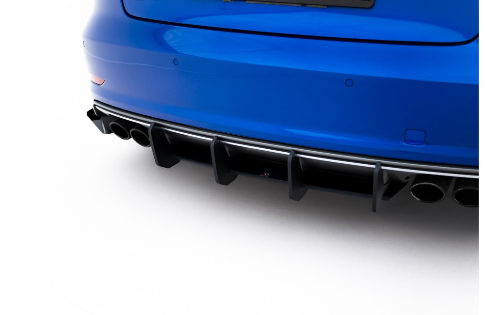 Street Pro Rear Diffuser Audi S3 Sedan 8V - Black